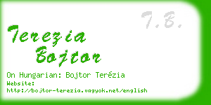 terezia bojtor business card